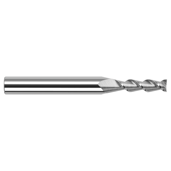 Harvey Tool High Helix End Mill for Aluminum Alloys - Square, 0.1250" (1/8), Finish - Machining: Uncoated 24208